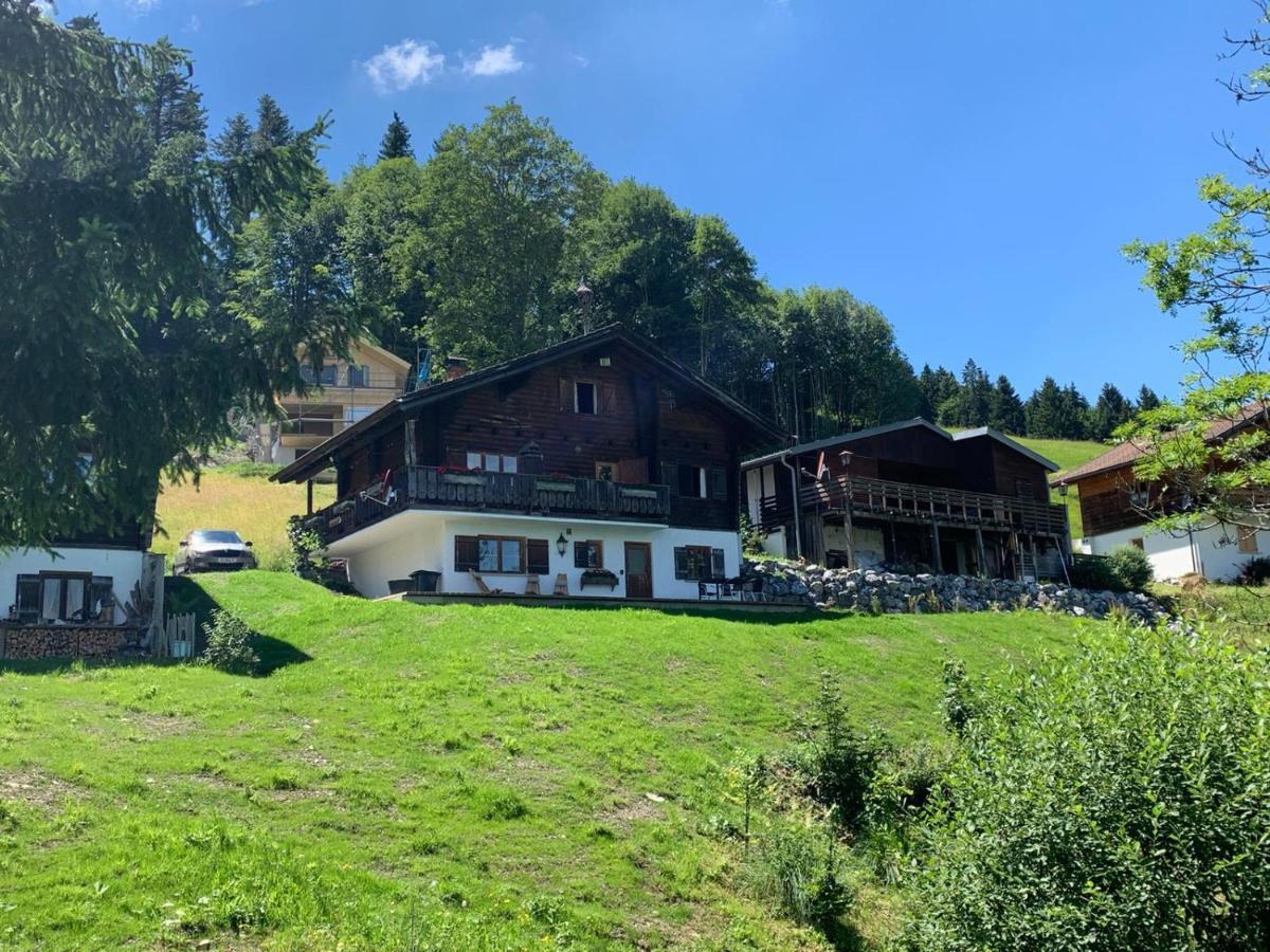 Ferienwohnungen Im Blockhaus Metzler Schwarzenberg im Bregenzerwald Exterior foto